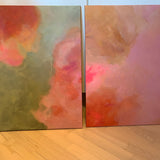 Bestilling 2stk 50x70cm moderne akryl værker